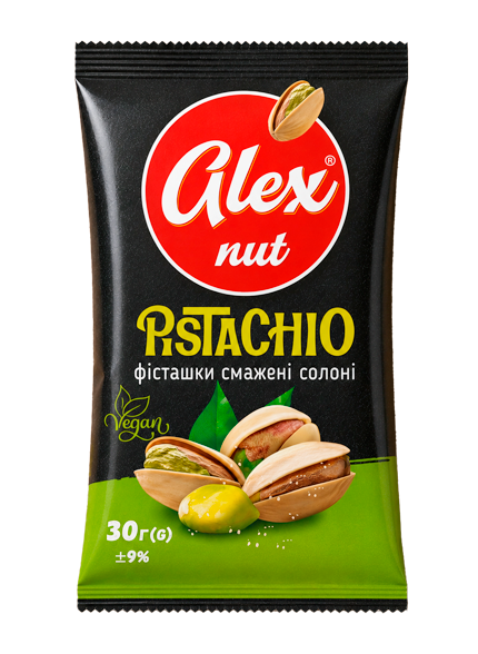 ALEX NUT фісташки смажені солоні 30г