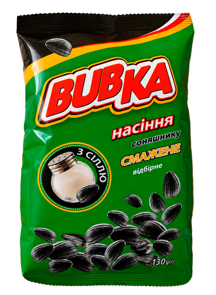 BUBKA CLASSIC солона насіння соняшнику смажене з сіллю 130г