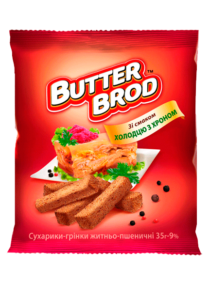 BUTTERBROD житні зі смаком Холодцю з хроном